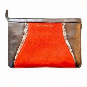 Khirma Eliazov • Python Leather Pouch Wristlet